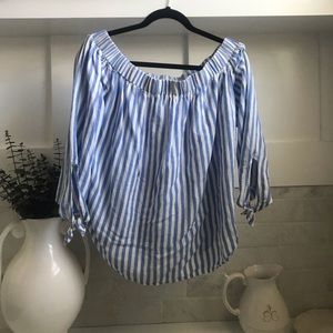 Striped off the shoulder top - Old Navy